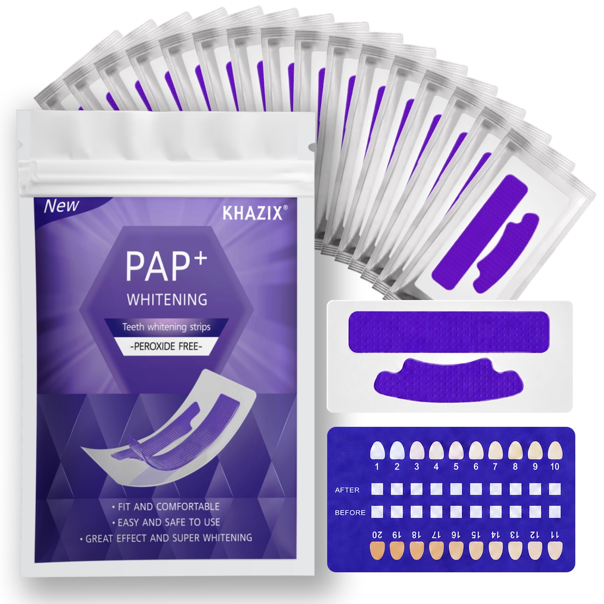Teeth Whitening Street - 1/7 pasang Strip Pemutih Gigi untuk