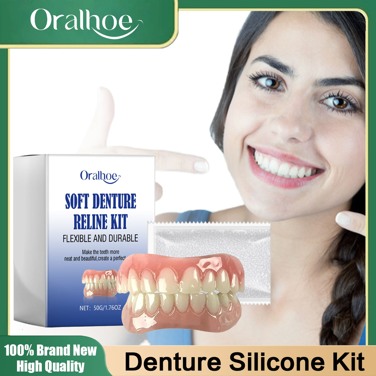 Teeth Whitening With Braces - Kit Reline Gigi Tiruan Lembut Sangat