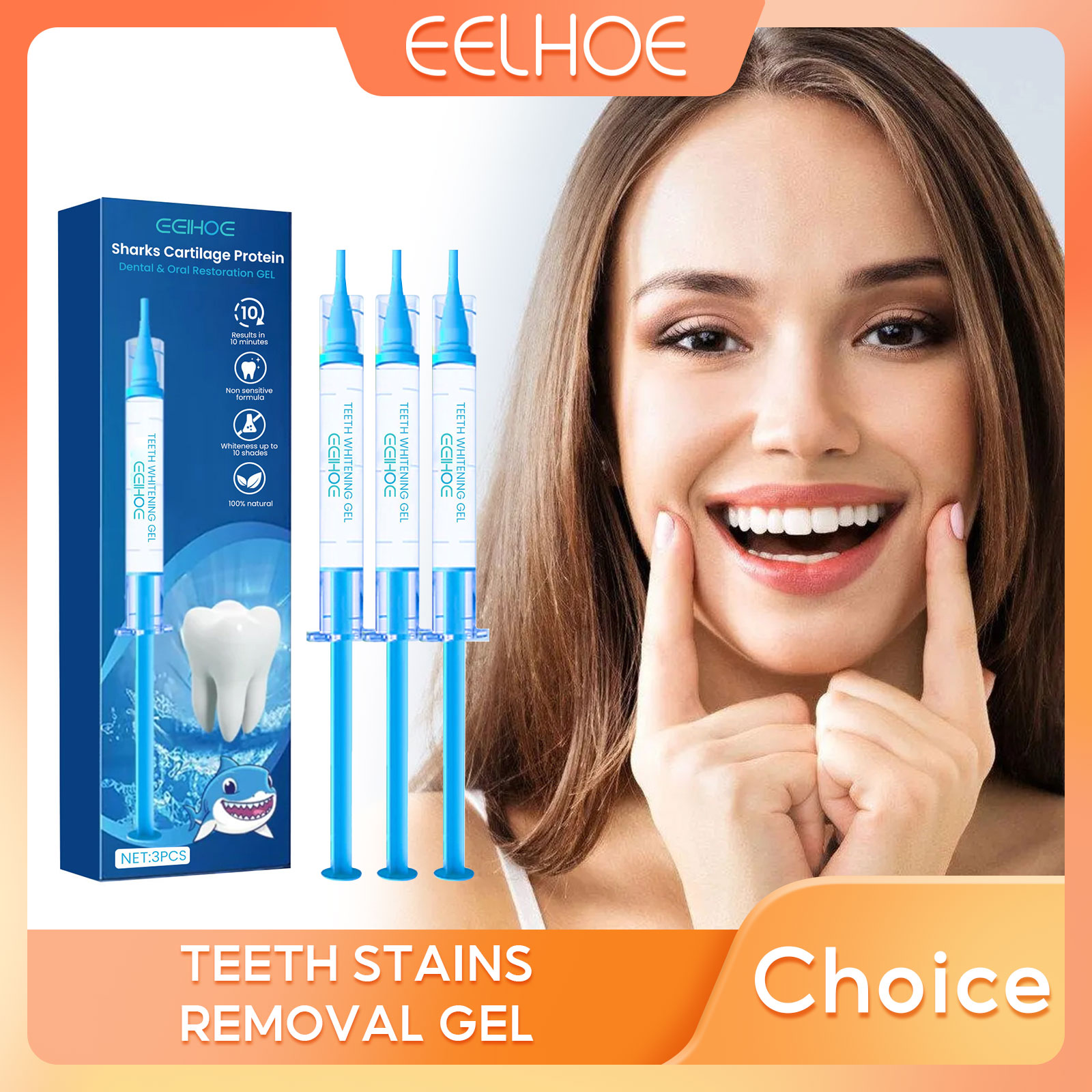 Whitening Pen Bleach - Gel pemutih gigi, mengurangi noda plak