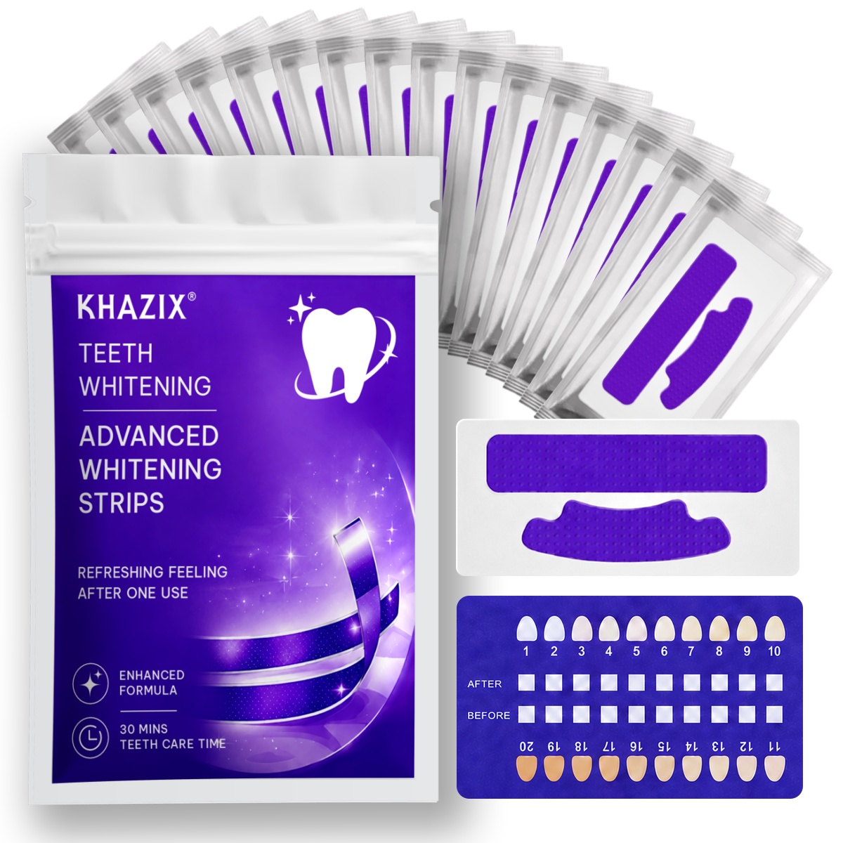 Teeth Whitening Street - 1/7 Pasang Strip Pemutih Gigi untuk