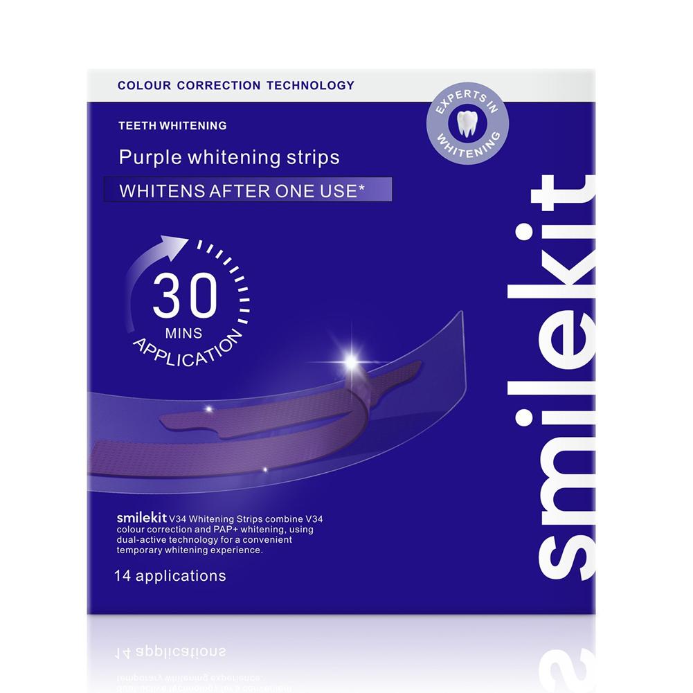 Teeth Whitening Street - ﻿ Strip Pemutih Gigi Smilekit Ungu