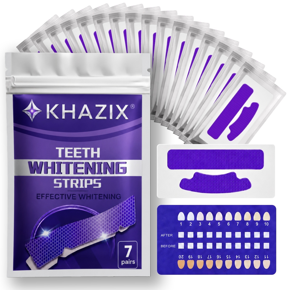 Teeth Whitening Street - 1/7 pasang Strip Pemutih Gigi untuk