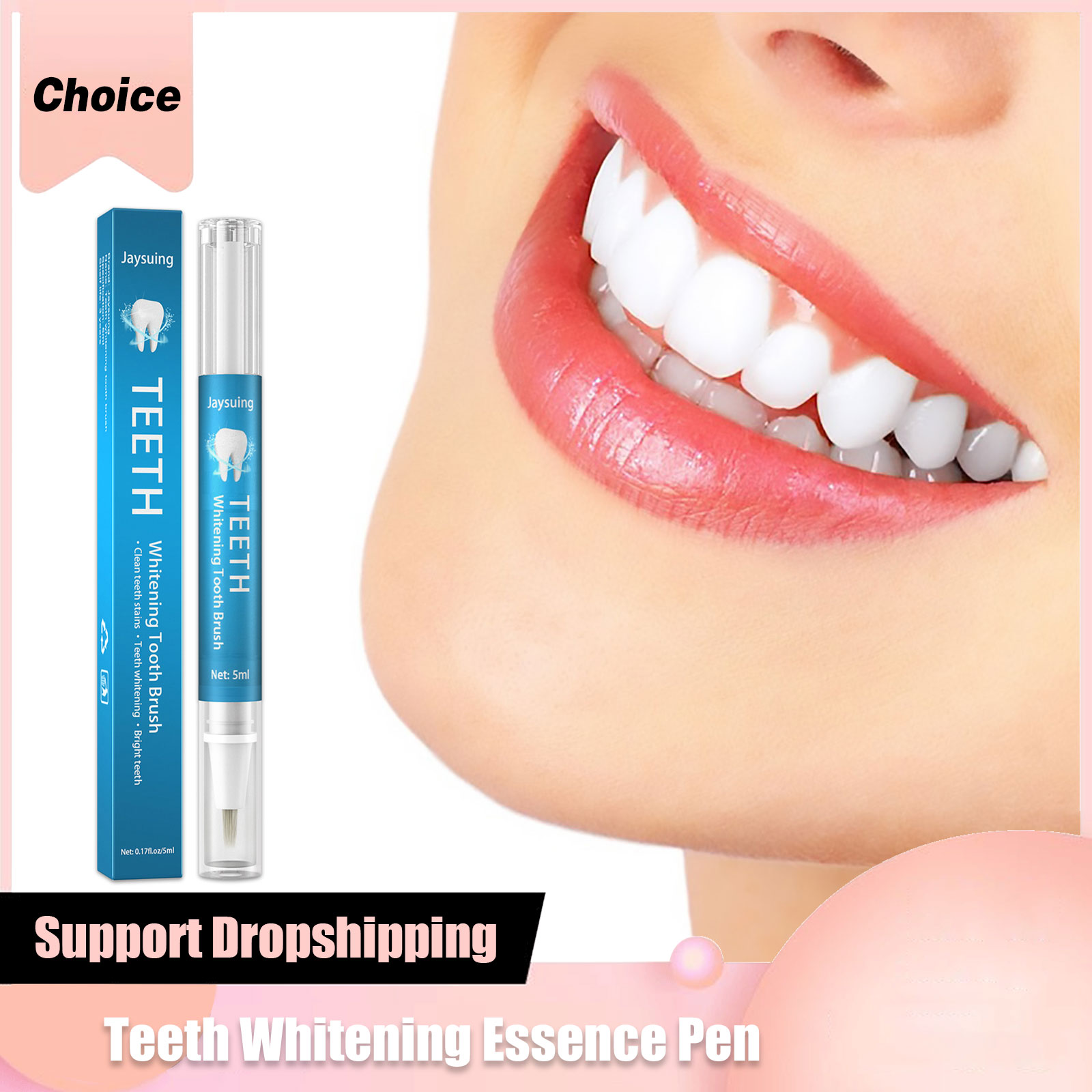 Whitening Pen Bleach - Serum Pembersih gigi, pena Esens pemutih