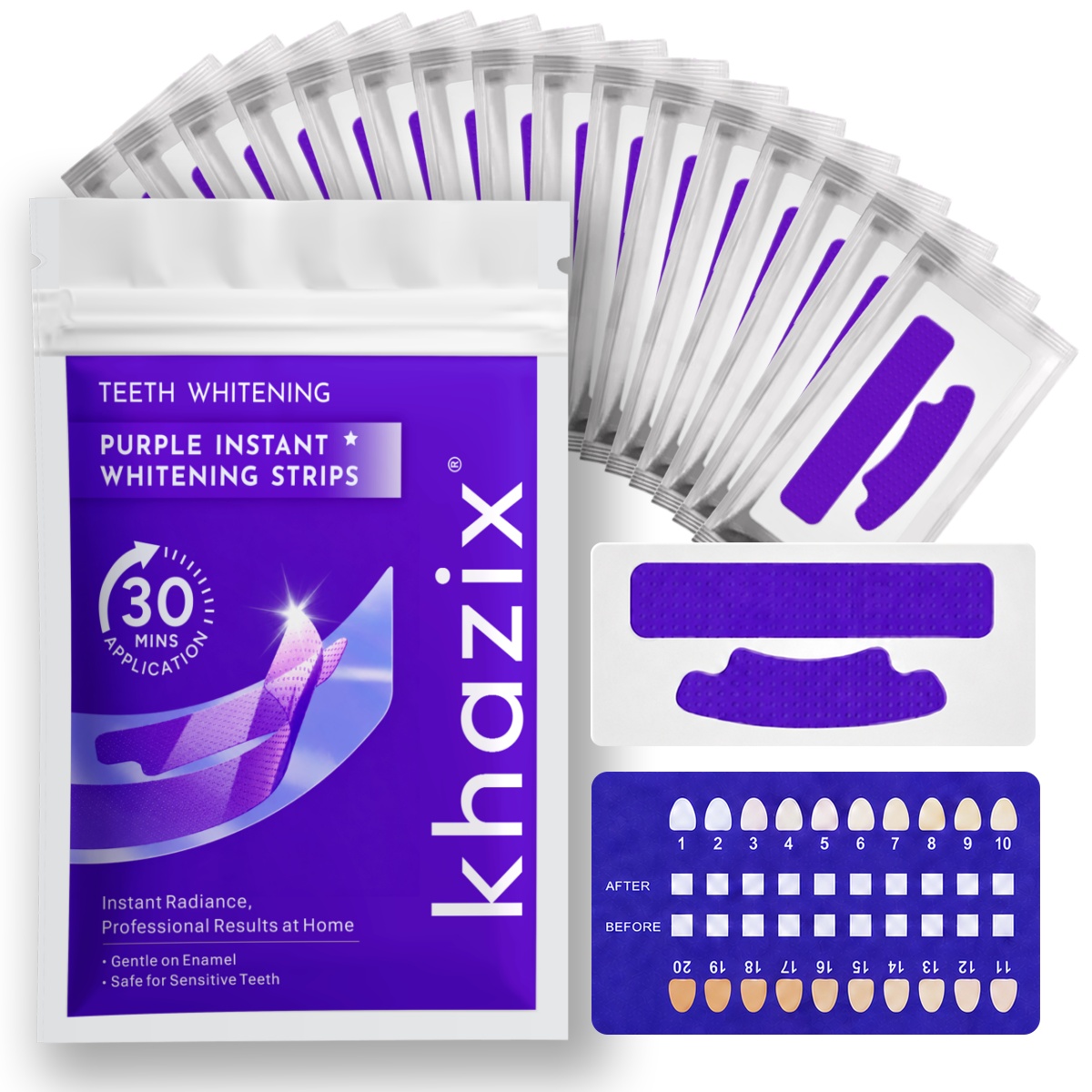Teeth Whitening Street - 1/7 pasang Strip Pemutih Gigi untuk