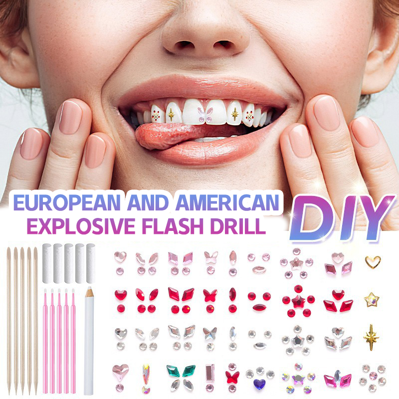 Kit Perhiasan Gigi Profesional - Tooth Gem Kit ulasan dan harga