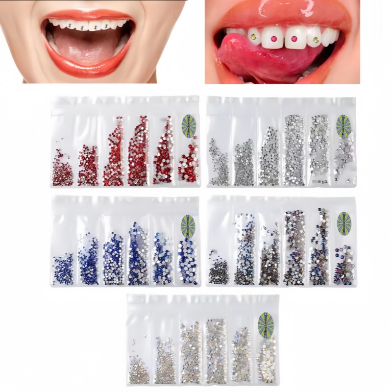 1 Set Hiasan Batu Permata Gigi - Tooth Gem Kit ulasan dan harga