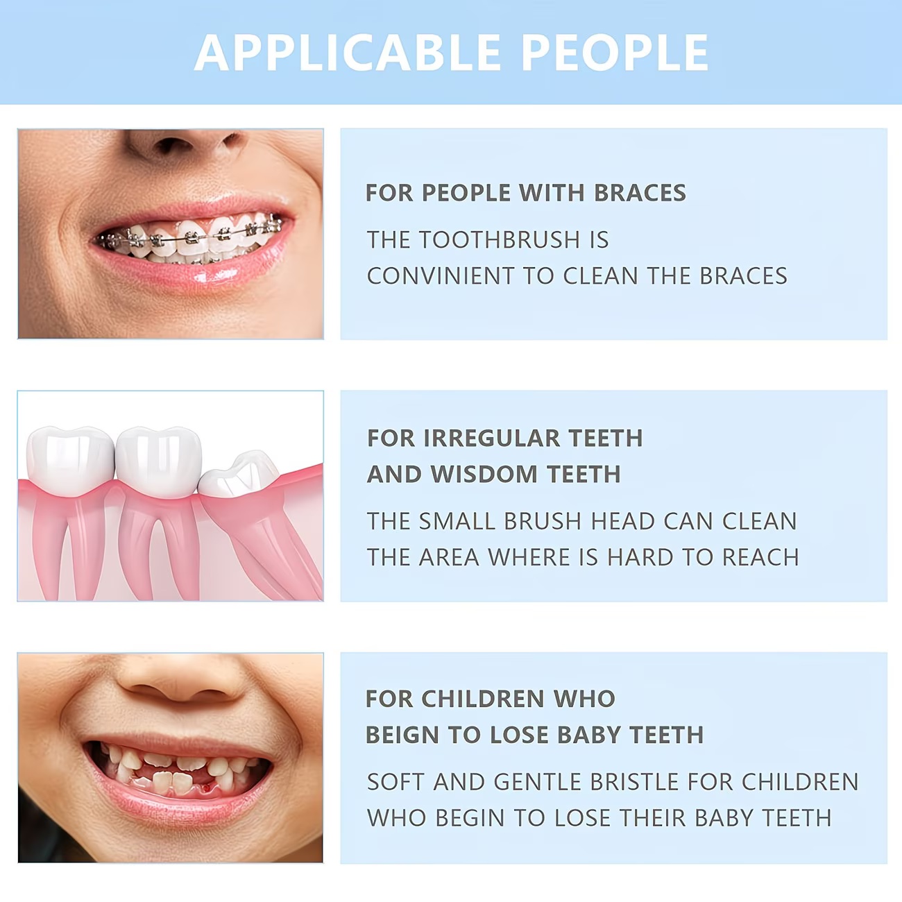 1/3 Buah Sikat Gigi Kawat Gigi - Teeth Whitening With Braces ulasan dan harga