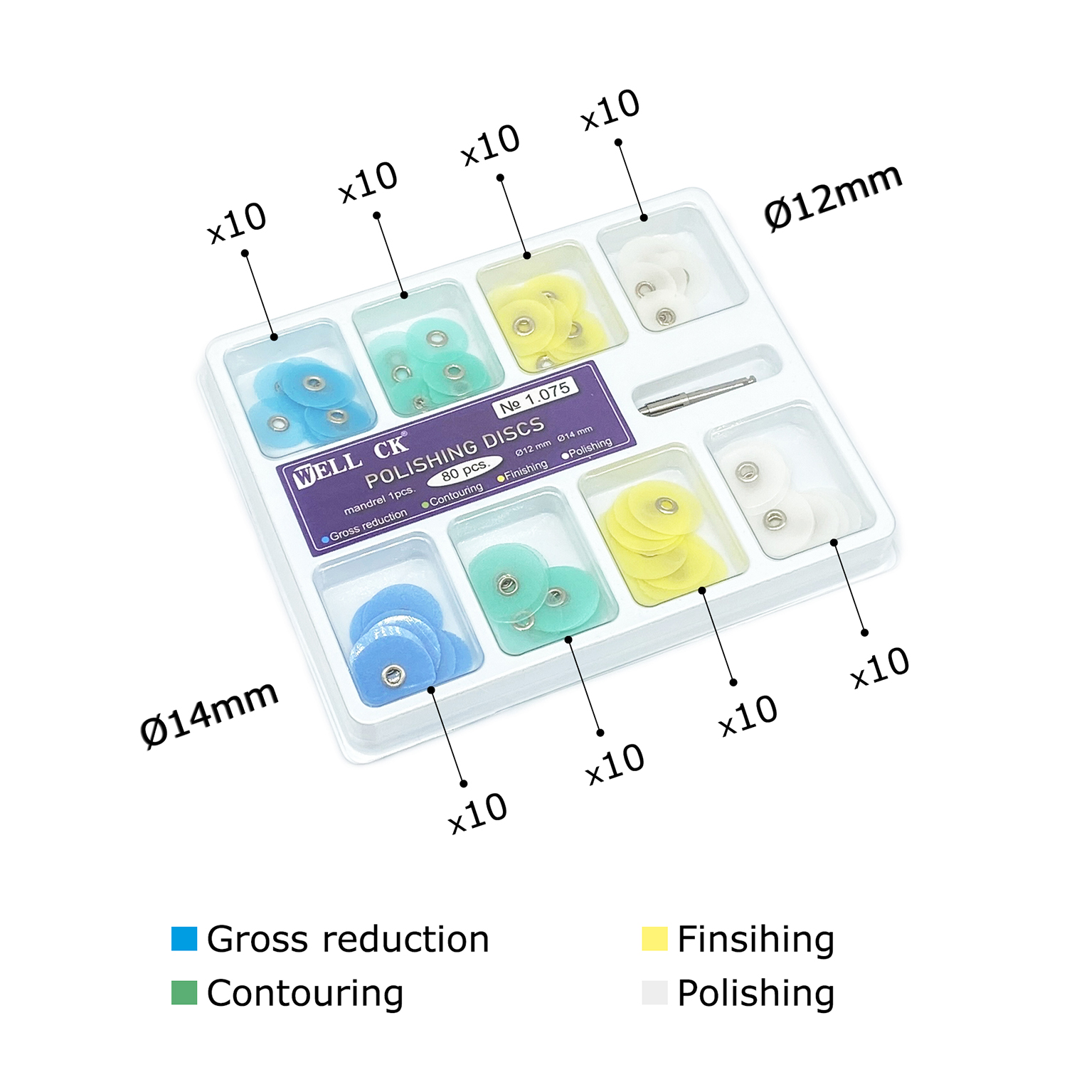 WELL CK 40/80 Buah Pemoles Gig - Teeth Whitening Kit ulasan dan harga