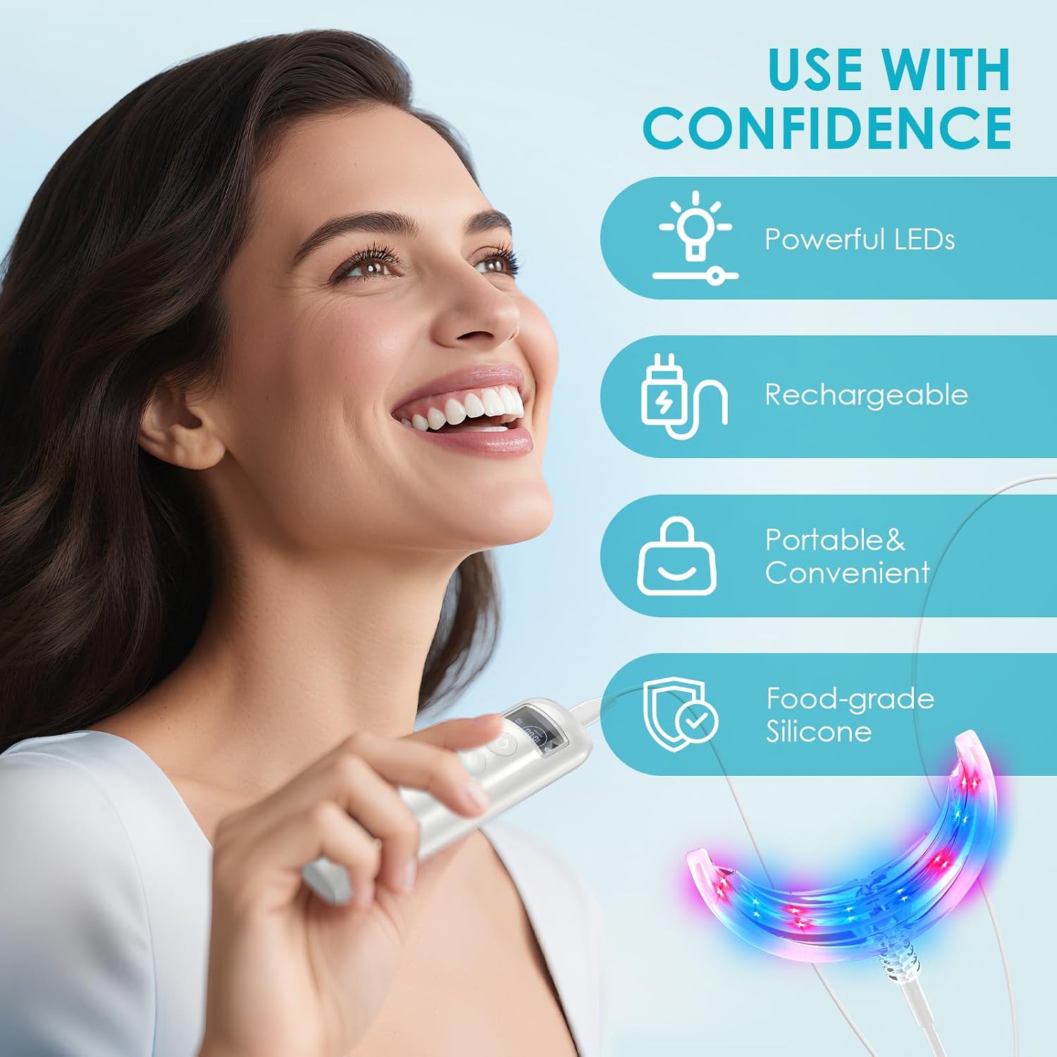 Alat Pemutih Gigi 16 LED Merah - Teeth Whitening Kit ulasan dan harga