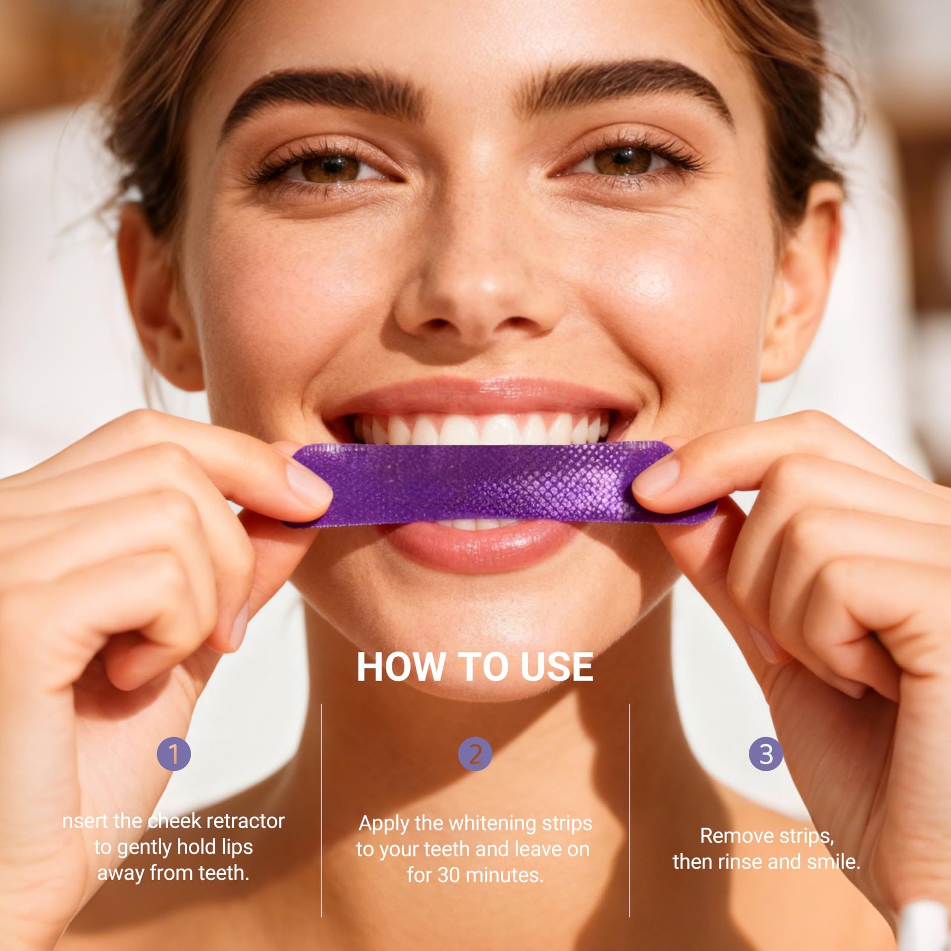 Strip Pemutih Gigi Ungu 14pcs  - Teeth Whitening Street ulasan dan harga