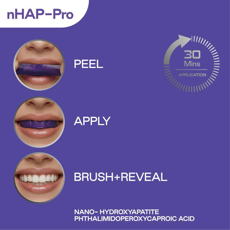 Strip Pemutih Gigi Ungu 14pcs  - Teeth Whitening Street ulasan dan harga