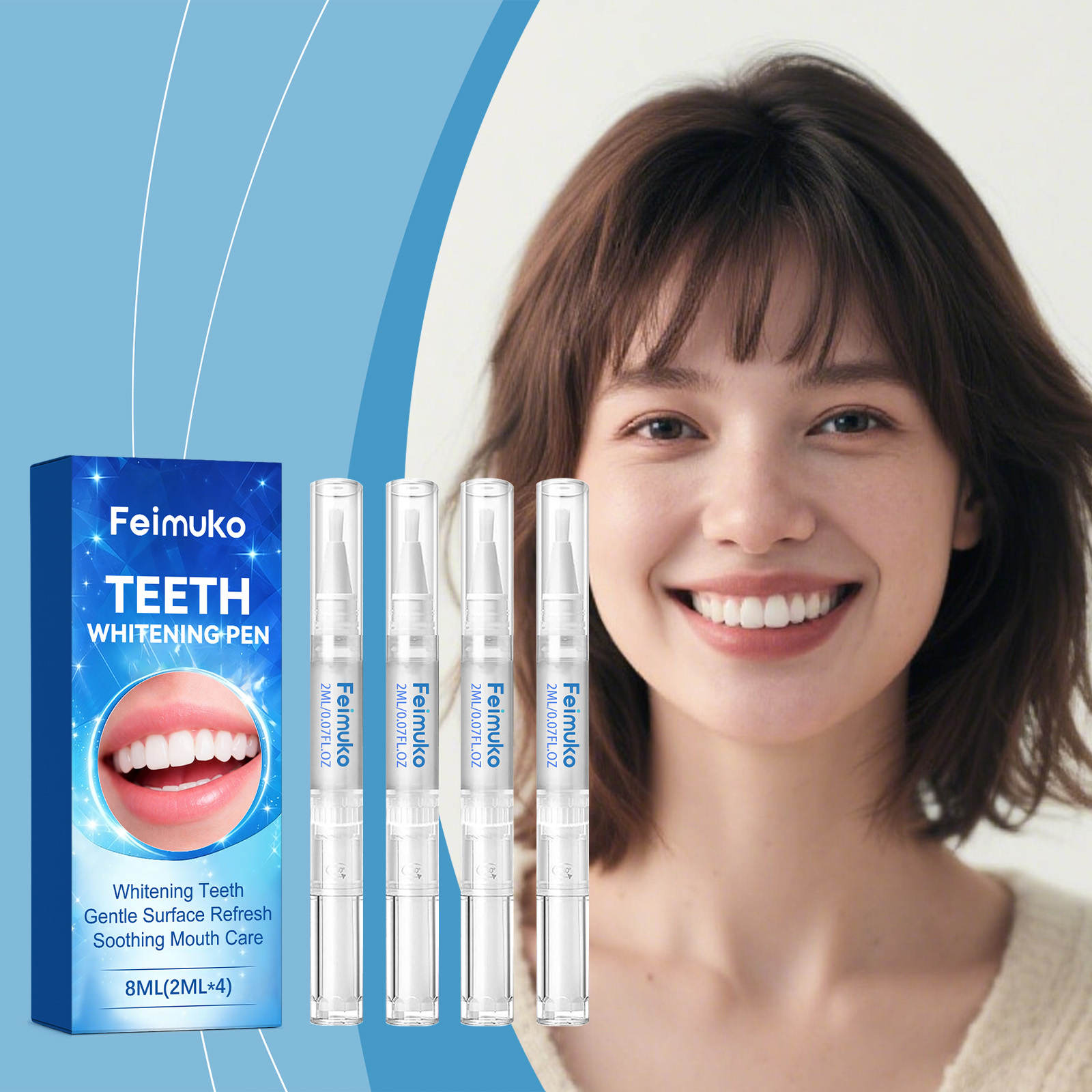 4 Buah Pena Gel Pemutih Gigi M - Whitening Pen Bleach ulasan dan harga